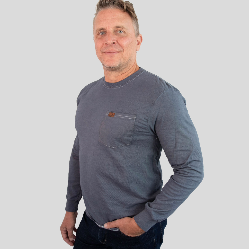 The Prairie Long Sleeve Pocket Tee | MontSoul